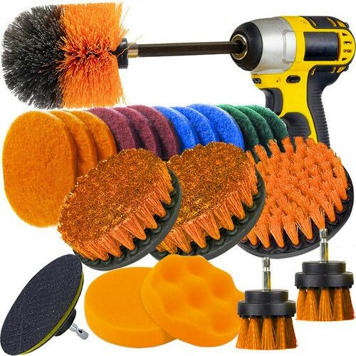 Universal XXL Cleaning and Polishing Set with 22 Elements, 8mm Shaft 120196448
