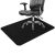 Black office chair mat for floor protection