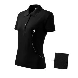 Дамска поло тениска, Cotton 213, Malfini Black 2XL 120206655 - Работническа тениска