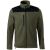 Effect katonai zöld polár pulóver, unisex, elölnézet