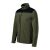 Effect katonai zöld polár pulóver, unisex, 2XL méret, ferde nézet