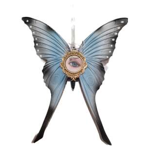 Kék pillangó falidísz szem tükörrel, lakásdekoráció - Nonbrand Karácsonyfadísz