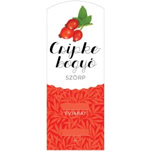 Szörp cimke Csipkebogyó hosszú 5 db/csomag 120225792 - Bor & Pálinka főzés