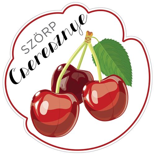 Szörp cimke Cseresznye 5 db/csomag 120225822