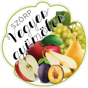 Szörp cimke Vegyes gyümölcs 5 db/csomag 120225856 - Bor & Pálinka főzés