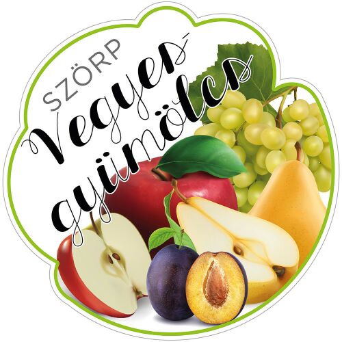 Szörp cimke Vegyes gyümölcs 5 db/csomag 120225856