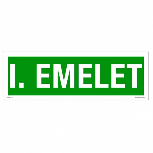 I. Emelet Utánvilágító műanyag tábla 300x100 mm