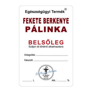 Pálinkás cimke Belsőleg Fekete berkenye 5 db/csomag 120227254 - Bor & Pálinka főzés
