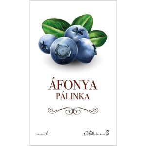 Pálinkás cimke ECO Áfonya 5 db/csomag 120227259 - Bor & Pálinka főzés