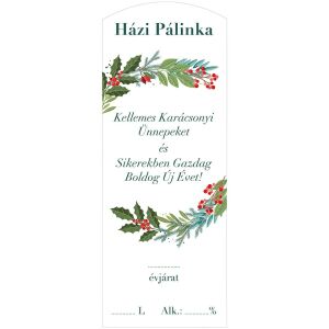 Karácsonyi pálinkás cimke 5 db/csomag 120227265 - Bor & Pálinka főzés