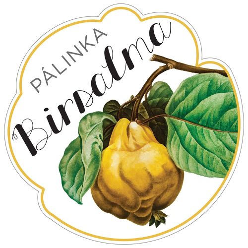 Birsalma Pálinka üveg címke, 5 db-os csomag - Italcímke