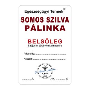 Pálinkás címke Belsőleg Somos szilva 5 db/csomag 120227327 - Bor & Pálinka főzés