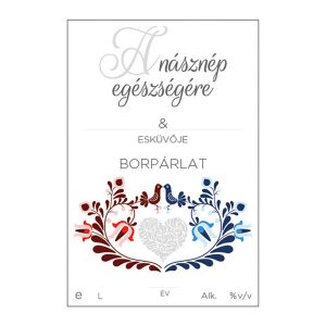 Pálinkás cimke A násznép egészségére Borpárlat 5 db/csomag 120227343 - Bor & Pálinka főzés