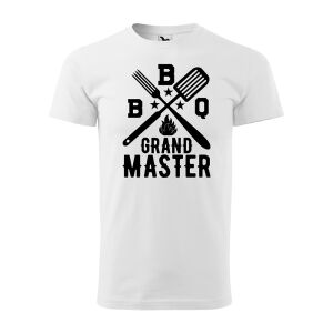 Póló Grand master mintával - Fehér S méretben 120228042 - Ajándék póló