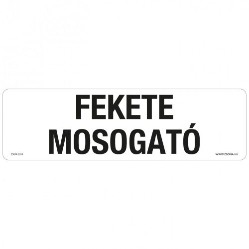 Fekete mosogató Öntapadós matrica 250x80 mm