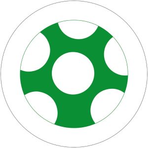 Vasalható Ovis jel csomag (64 db) Zöld pöttyös labda mintával 120230692 - Vasalható matrica