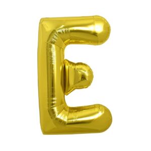 Fém fólia lufi S DEPOT®, E betű, arany, 40 cm