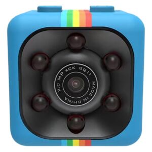 Mini kémkamera S DEPOT, Full HD 1080p, audio-videó, éjszakai látás, kék