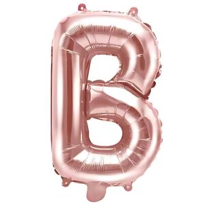 S DEPOT® fólia lufi, rózsaszín arany, B betű alakú, 40 cm