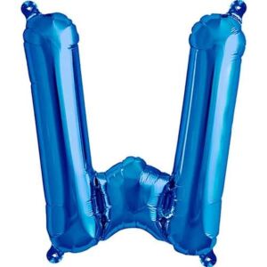 S DEPOT® fólia lufi, kék, W betű alakú, 40 cm