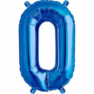 S DEPOT® fólia lufi, kék, O betű alakú, 40 cm
