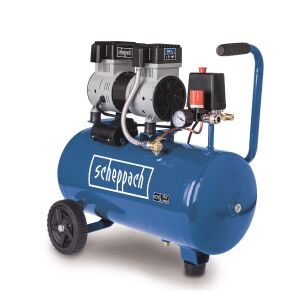 Scheppach HC 26 Si 24L silent oil-free twin cylinder compressor. - Compressor