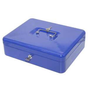 Pénzkazetta fém 300x90x240mm nagy bluering® kék