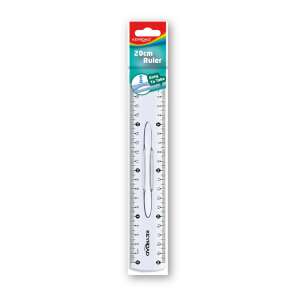 Keyroad 20cm ruler, double sided, transparent, easy to take - Keyroad