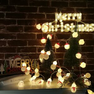 Modee Karácsonyi LED fényfüzér Plastic Elemes C1015 (10LED/1,35m/15cm) warm 134251147 - Modee