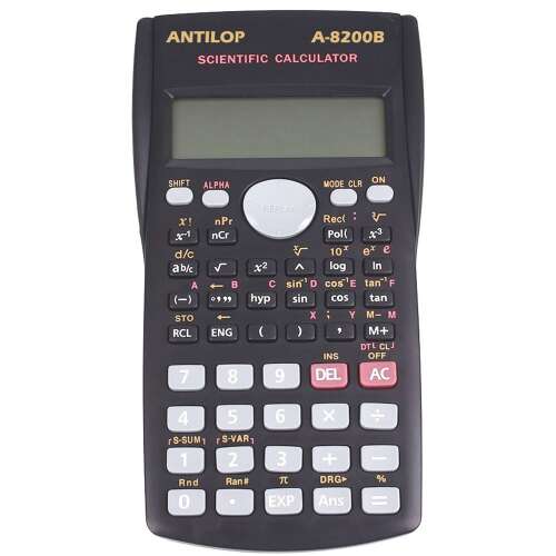 Vedecká kalkulačka 240 funkcií čierna antilop a-8200b