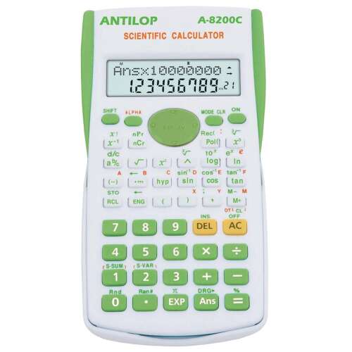 Wissenschaftlicher Taschenrechner 240 Funktionen grün antilop a-8200c 40785135