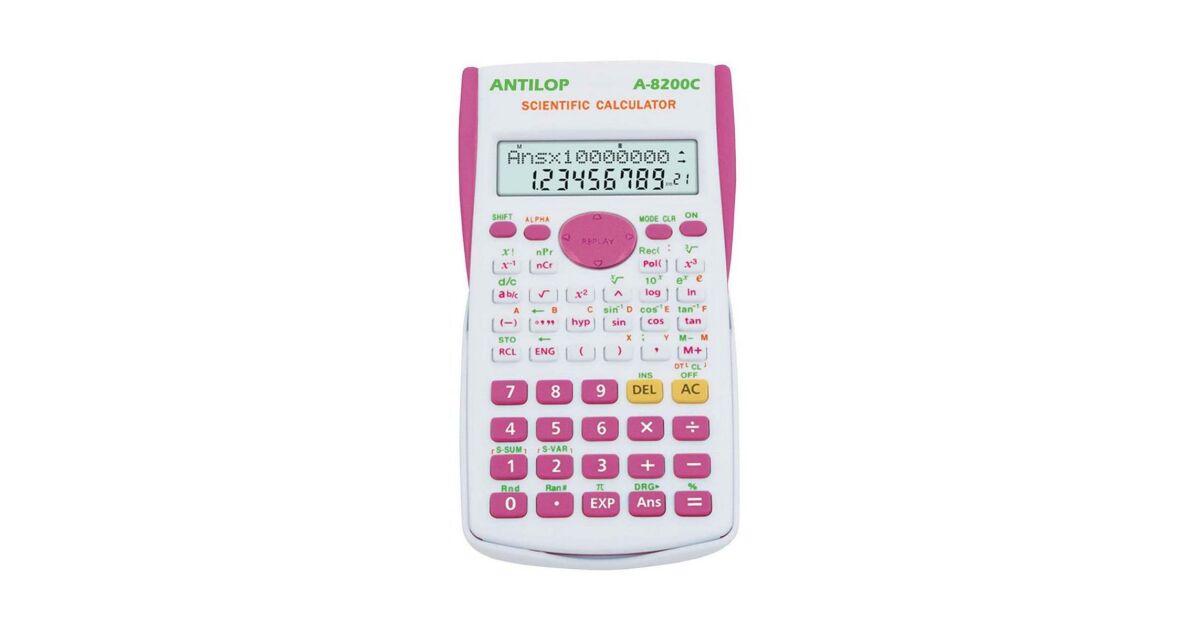 scientific casio taschenrechner pink