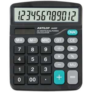 Calculator de birou 12 cifre mare, cu afișaj înclinat antilop a-837 40785139 Calculatoare de birou