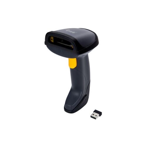 Echip Handheld Barcode Reader - 351023 (1D, laser, cu suport, wireless, negru)