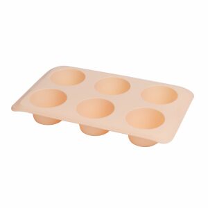 Bewello szilikon muffin sütőforma, 6-os, barack színű - Gofrisütő