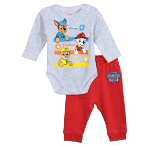 Nickelodeon Psići u ophodnji set odjeće za bebe, bodi dugih rukava i crvene hlače - Moda i odjeća