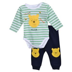 DISNEY set odjeće za bebe Winnie the Pooh, bodi dugih rukava i hlače - Moda i odjeća