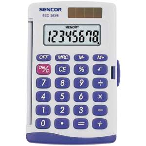 Sencor SEC 263/8 8-digit pocket calculator with solar and battery power - Calculator