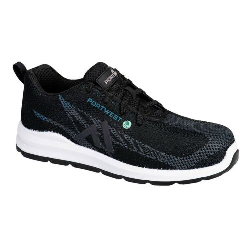 Fekete Portwest FX2 Eco Fly Composite Trainer S1PS SR FO munkavédelmi cipő - Munkavédelmi lábbeli