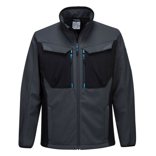 Portwest WX3 Softshell kabát, szürke, elülső nézet - Munkakabát