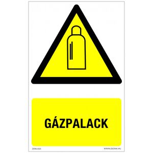 Gázpalack Öntapadós matrica 320x500 mm 120315163 - Figyelmeztető matrica