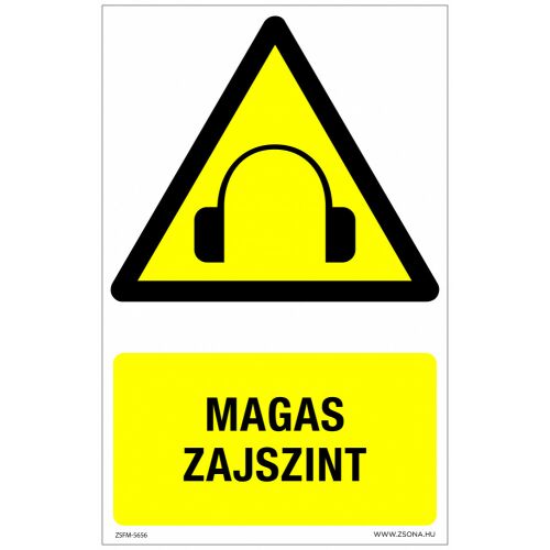Magas zajszint Öntapadós matrica 320x500 mm 120315179