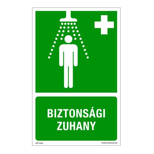 Biztonsági zuhany Műanyag tábla 160x250 mm