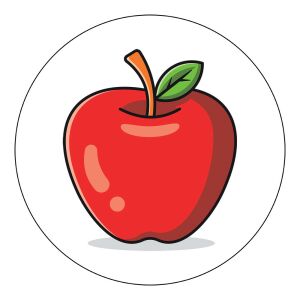 Öntapadós Ovis jel csomag Piros alma mintával 120315582 - Óvodai kellék