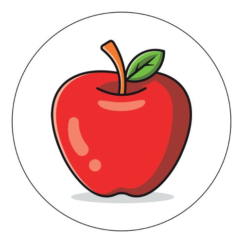 Öntapadós Ovis jel csomag Piros alma mintával 120315582