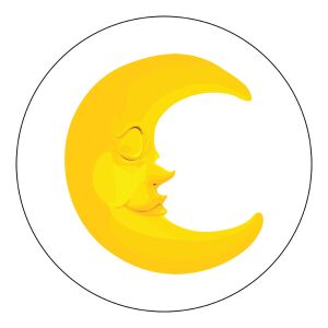 Öntapadós Ovis jel csomag Hold mintával 120315625 - Ovis jel