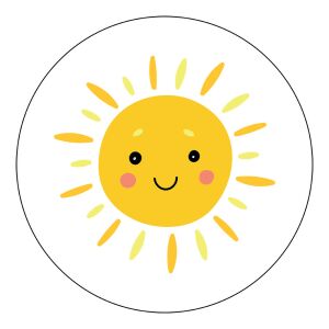 Öntapadós Ovis jel csomag Nap mintával 120315662 - Óvodai kellék