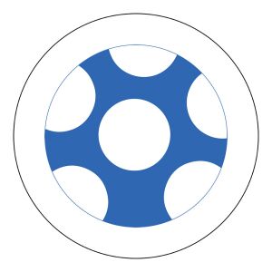 Öntapadós Ovis jel csomag Kék pöttyös labda mintával 120315740 - Óvodai kellék