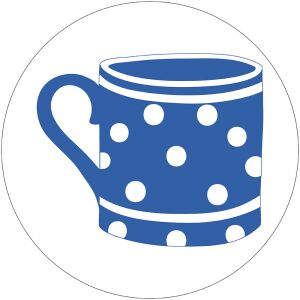 Öntapadós Ovis jel csomag Kék pöttyös bögre mintával 120315804 - Ovis jel