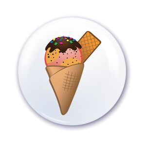 Ovis jel szekrényre Fagyi mintával 120316381 - Ovis jel